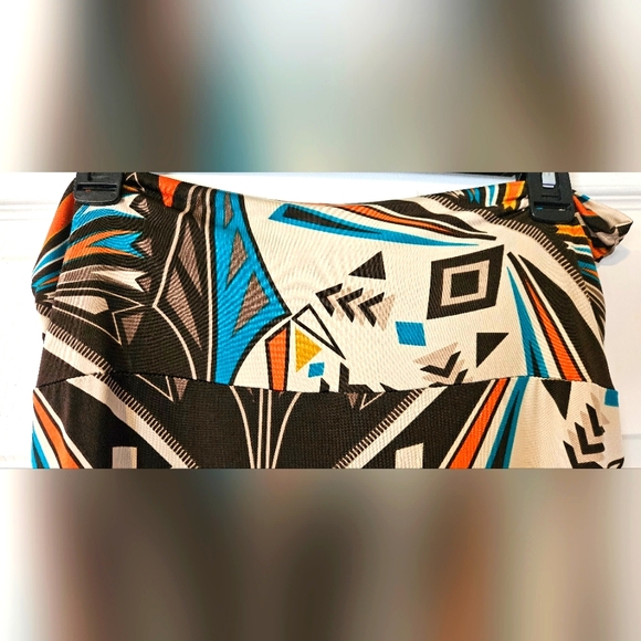 Moa Southwest Pattern Long Skirt, Size m - Picture 3 of 3